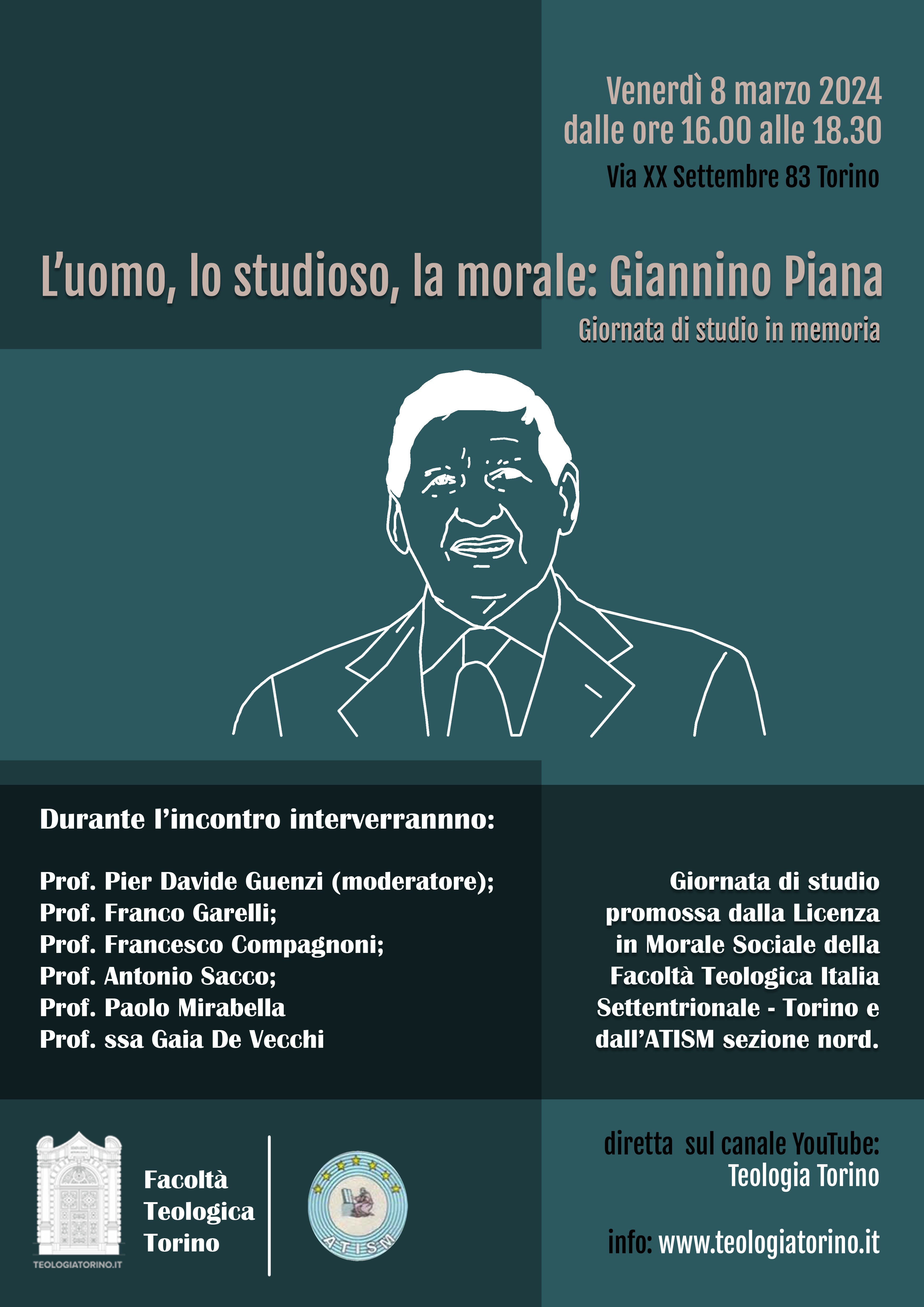 Immagine del post In memoria di Giannino Piana: un convegno e una borsa di studio